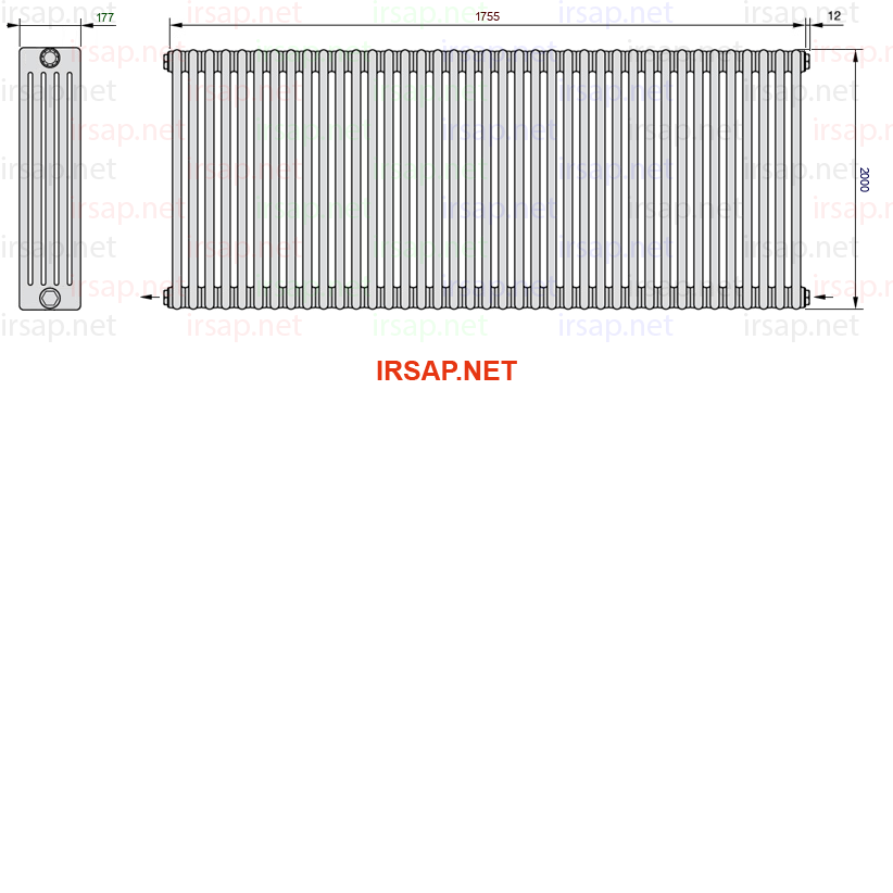 Радиатор IRSAP Tesi 52000/39 T08 CL 01